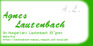 agnes lautenbach business card